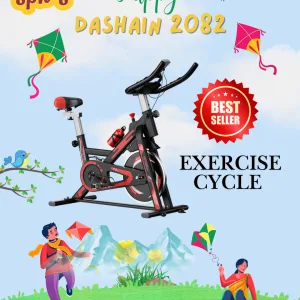 Spin Bike Exercise Cycle with 6 Kg Flywheel, Adjustable Resistance, Digital Monitor, Heart Rate Sensor: Best cardio workouts: Home Gym