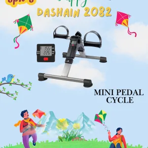 Mini Cycle - Folding Fitness Pedal Stationary Under Desk Indoor Exercise Bike For Arms Legs - Cardio Mini Cycle | Mini Pedal Cycle