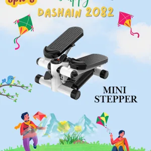 SPN'S Mini Stepper Trainer Adjustable Height Stepper Exercise Machine with Resistance Bands and LCD Monitor Air Climber Stepping Fitness Machine