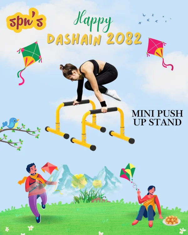 Push Up Bar, 14'' High Steel Parallettes & Dip Bar with Full Coverage Foam Handle, Heavy-Duty Calisthenics Parallel Bars for L-Sit, Dips, Home Gym Strength Training Workout